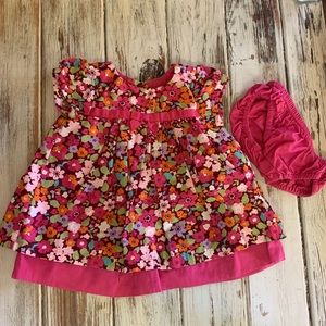 Girls Gymboree 0-3 months floral dress